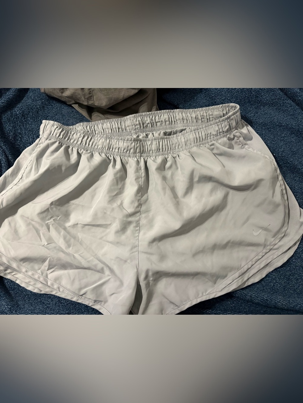 Nike Women's Light Gray Athletic Shorts